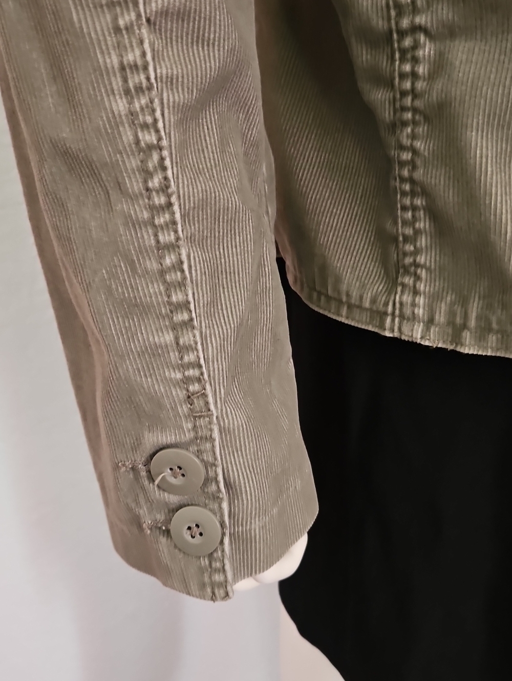 OLD NAVY 2004 Gray Button-Front Corduroy Grunge Blazer Jacket - Picture 8 of 12